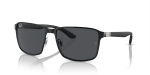 แว่นกันแดด Rayban RB3721-186/87 Matte Black on Black Dark Grey Rayban RB3721 186/87 แว่นกันแดดดำด้านทับดำ สำหรับทุกเพศ