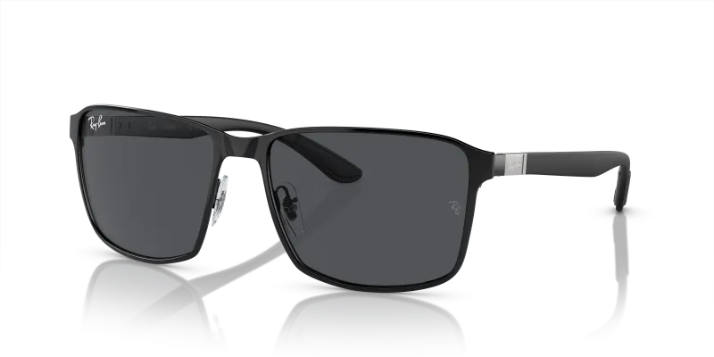 Rayban RB3721 186/87 แว่นกันแดดดำด้านทับดำ สำหรับทุกเพศ