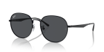 Rayban RB3727D 002/87 แว่นกันแดดสีดำ ดีไซน์คานต่ำ ยูนิเซ็กซ์