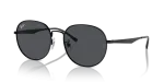 Rayban RB3727D 002/87 แว่นกันแดดสีดำ ดีไซน์คานต่ำ ยูนิเซ็กซ์