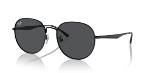 Rayban RB3727D 002/87 แว่นกันแดดสีดำ ดีไซน์คานต่ำ ยูนิเซ็กซ์