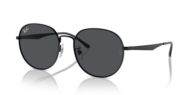 Rayban RB3727D 002/87 แว่นกันแดดสีดำ ดีไซน์คานต่ำ ยูนิเซ็กซ์