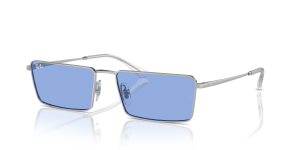 Rayban RB3741-003/80 แว่นกันแดดกรอบเงินเลนส์น้ำเงิน ทุกเพศ