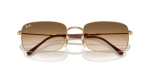 แว่นกันแดด Rayban RB3746-001/51 Arista Clear Gradient Brown Rayban RB3746 001/51 close-up ด้านหน้า