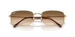 แว่นกันแดด Rayban RB3746-001/51 Arista Clear Gradient Brown Rayban RB3746 001/51 close-up ด้านหน้า