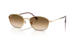Rayban RB3749-001/51 แว่นกันแดดกรอบทองอาริสต้าเลนส์ไล่ระดับน้ำตาล สำหรับผู้หญิง