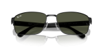 แว่นกันแดด Rayban RB3750-002/31 Black Green Rayban RB3750 002/31 close-up ด้านหน้า