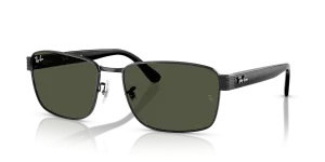 Rayban RB3750 002/31 แว่นกันแดดสีดำเลนส์เขียว G-15 ทั้งชายและหญิง
