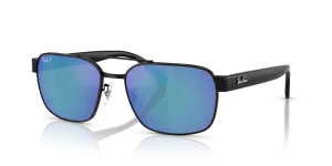 Rayban RB3751CH 002/4L แว่นกันแดดสีดำเลนส์ปรอทฟ้าเทา สำหรับทุกเพศ