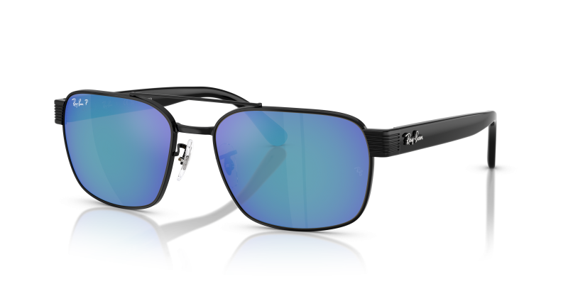 Rayban RB3751CH 002/4L แว่นกันแดดสีดำเลนส์ปรอทฟ้าเทา สำหรับทุกเพศ