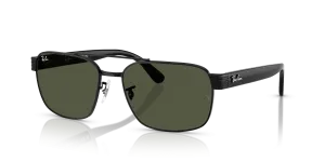 Rayban RB3751 002/31 แว่นกันแดดสีดำเลนส์เขียว G-15 สะพานจมูกแคบ ทั้งชายและหญิง