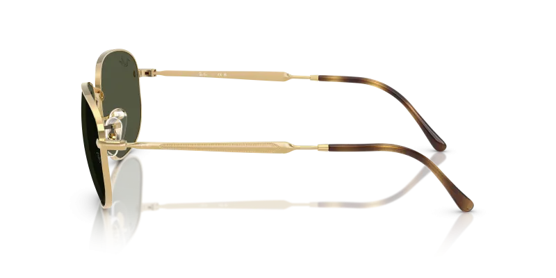 แว่นกันแดด Rayban RB3754 001/31 มุมข้าง ขาแว่นโลหะสีมองอะริสต้า