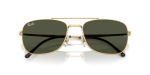 แว่นกันแดด Rayban RB3755-001/31 Arista Green Rayban RB3755 001/31 close-up ด้านหน้า