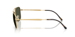 แว่นกันแดด Rayban RB3755-001/31 Arista Green แว่นกันแดด Rayban RB3755 001/31 มุมข้าง ขาแว่นสีทองขัดเงา