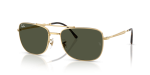 แว่นกันแดด Rayban RB3755-001/31 Arista Green Rayban RB3755 001/31 แว่นกันแดดสีทองอะริสต้าเลนส์เขียว สำหรับทุกเพศ