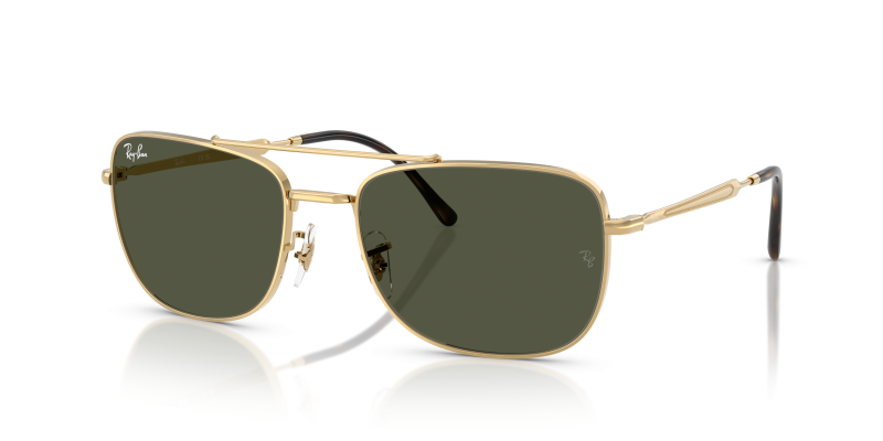 แว่นกันแดด Rayban RB3755-001/31 Arista Green Rayban RB3755 001/31 แว่นกันแดดสีทองอะริสต้าเลนส์เขียว สำหรับทุกเพศ