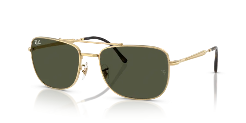 Rayban RB3755 001/31 แว่นกันแดดสีทองอะริสต้าเลนส์เขียว สำหรับทุกเพศ
