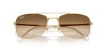แว่นกันแดด Rayban RB3755-001/51 Arista Clear Gradient Brown Rayban RB3755 001/51 close-up ด้านหน้า