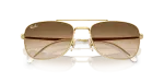 แว่นกันแดด Rayban RB3755-001/51 Arista Clear Gradient Brown Rayban RB3755 001/51 close-up ด้านหน้า