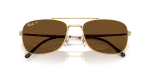 แว่นกันแดด Rayban RB3755-001/57 Arista Polar Brown Rayban RB3755 001/57 close-up ด้านหน้า