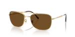 แว่นกันแดด Rayban RB3755-001/57 Arista Polar Brown Rayban RB3755 001/57 แว่นกันแดดสีอะริสต้าทอง เลนส์โพลาไรซ์น้ำตาล ยูนิเซ็กซ์