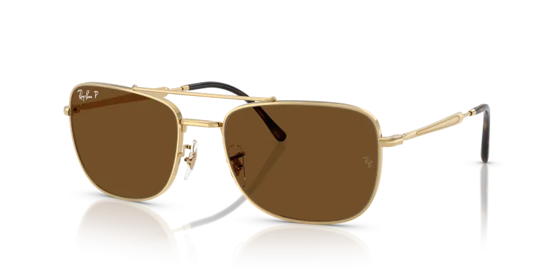 แว่นกันแดด Rayban RB3755-001/57 Arista Polar Brown Rayban RB3755 001/57 แว่นกันแดดสีอะริสต้าทอง เลนส์โพลาไรซ์น้ำตาล ยูนิเซ็กซ์