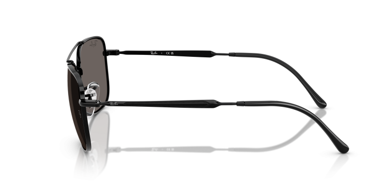 แว่นกันแดด Rayban RB3755 002/B1 มุมข้าง กรอบโลหะออลเมทัลไซซ์ XXL