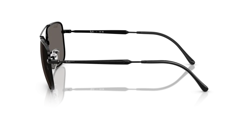 แว่นกันแดด Rayban RB3755 002/B1 มุมข้าง กรอบโลหะออลเมทัลไซซ์ XXL
