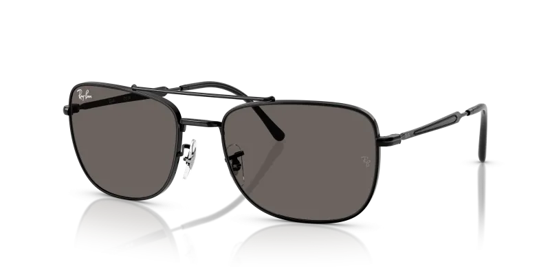 แว่นกันแดด Rayban RB3755-002/B1 Black Dark Grey Rayban RB3755 002/B1 แว่นกันแดดสีดำเลนส์เทาเข้ม ทุกเพศ
