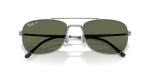 แว่นกันแดด Rayban RB3755-004/58 Gunmetal Green Polarized Rayban RB3755 004/58 close-up ด้านหน้า