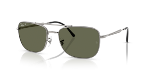 Rayban RB3755 004/58 แว่นกันแดดสีกันเมทัลเลนส์เขียวโพลาไรซ์ ทุกเพศ