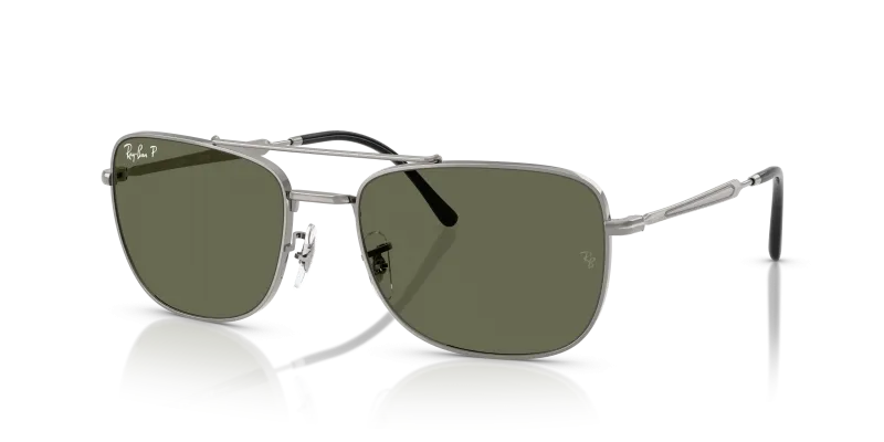 แว่นกันแดด Rayban RB3755-004/58 Gunmetal Green Polarized Rayban RB3755 004/58 แว่นกันแดดสีกันเมทัลเลนส์เขียวโพลาไรซ์ ทุกเพศ