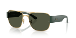แว่นกันแดด Rayban RB3756-001/31 Gold Green Rayban RB3756-001/31 แว่นกันแดดทรงสี่เหลี่ยมจัตุรัสสีGold สำหรับทุกเพศ