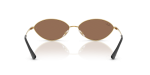 แว่นกันแดด Rayban Kai RB3757-001/73 Gold Dark Brown Rayban Kai RB3757-001/73 ขาแว่นด้านใน