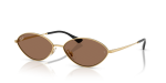 แว่นกันแดด Rayban Kai RB3757-001/73 Gold Dark Brown Rayban Kai RB3757-001/73 แว่นกันแดดทรงวงรีสีGold สำหรับทุกเพศ