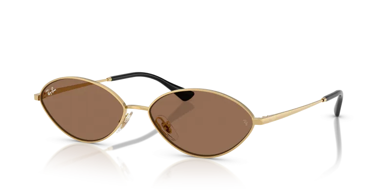 Rayban Kai RB3757-001/73 แว่นกันแดดทรงวงรีสีGold สำหรับทุกเพศ
