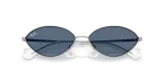 แว่นกันแดด Rayban Kai RB3757-003/80 Silver Dark Blue Rayban Kai RB3757-003/80 003/80 close-up ด้านหน้า