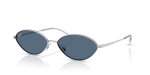 Rayban Kai RB3757-003/80 003/80 แว่นกันแดดเงินทรงวงรี ทั้งสองเพศ