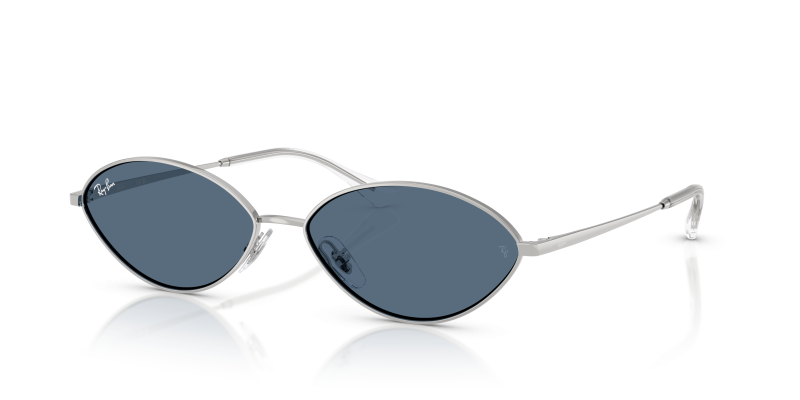 Rayban Kai RB3757-003/80 003/80 แว่นกันแดดเงินทรงวงรี ทั้งสองเพศ
