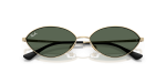 แว่นกันแดด Rayban Kai RB3757-921371 Pale Gold Dark Green Rayban Kai RB3757-921371 close-up ด้านหน้า