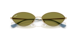 แว่นกันแดด Rayban Kai RB3757-9213/2 Pale Gold Green Rayban Kai RB3757 9213/2 close-up ด้านหน้า