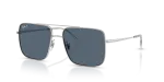 Rayban RB3758 003/2V แว่นกันแดดสีเงินเลนส์น้ำเงินโพลาไรซ์ ทุกเพศ