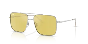 Rayban RB3758 003/6D แว่นกันแดดสีเงิน ทรง Ari เลนส์มิเรอร์เหลืองทอง ยูนิเซ็กซ์