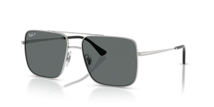 Rayban RB3758-003/81 แว่นกันแดดโพลาไรซ์กรอบเงินเลนส์เทาเข้ม ทุกเพศ