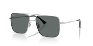 Rayban RB3758-003/81 แว่นกันแดดโพลาไรซ์กรอบเงินเลนส์เทาเข้ม ทุกเพศ