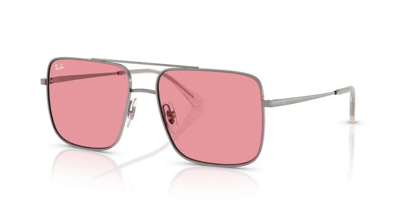 Rayban Ari RB3758-004/84 แว่นกันแดดกันเมทัลเลนส์ชมพู สำหรับทุกเพศ