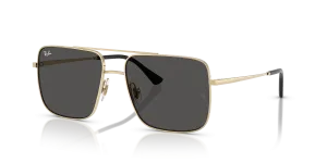 Rayban RB3758 921387 แว่นกันแดดทองอ่อน-เทาเข้ม สำหรับทุกเพศ