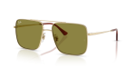 แว่นกันแดด Rayban Ari RB3758-9213/2 Pale Gold Green Rayban RB3758 9213/2 แว่นกันแดดสีทองอ่อนเลนส์เขียว สำหรับทุกเพศ