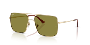Rayban RB3758 9213/2 แว่นกันแดดสีทองอ่อนเลนส์เขียว สำหรับทุกเพศ