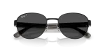 แว่นกันแดด Rayban RB3766CH-002/K8 Black Dark Grey Polarized Rayban RB3766CH 002/K8 close-up ด้านหน้า